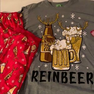SALE!! Reinbeer christmas pajama set NWT.